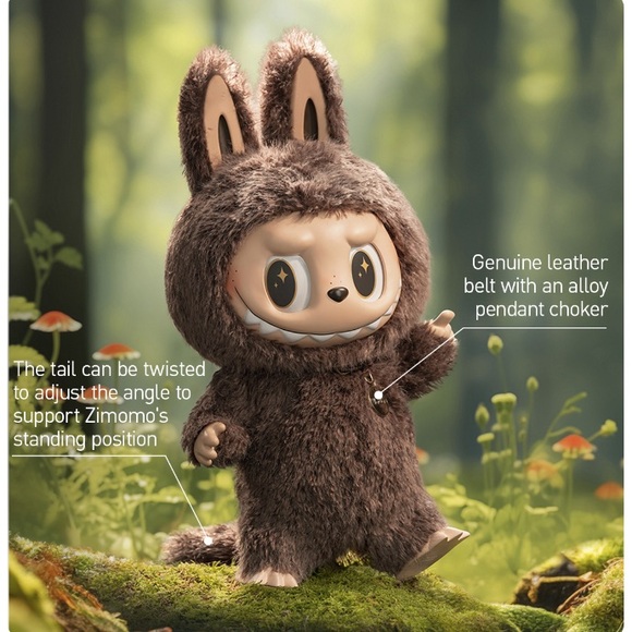 AUTHENTIC Pop Mart Labubu Zimomo Monsters I Found You Vinyl Face Doll + Tote - Picture 4 of 13